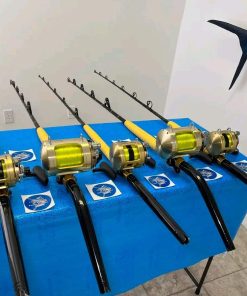 5 Shimano Tiagra 2 speed reels with rods
