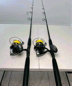 2 Shimano Stella 14k on Custom Calsar rods with Fuji guides