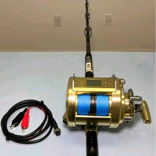 Daiwa 3000 24 volt deep drop,dredge and Swordfish electric reel on a Star Hancrafted Sword rod.