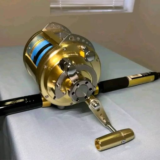 Daiwa 3000 24 volt deep drop,dredge and Swordfish electric reel on a Star Hancrafted Sword rod. - Image 2