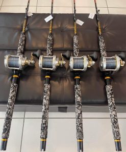 4 Shimano Talica 25II 2 speed reels and rods